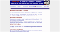 Desktop Screenshot of lostsavingsbonds.com
