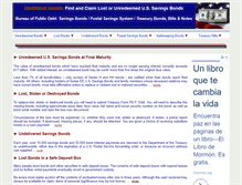 Tablet Screenshot of lostsavingsbonds.com